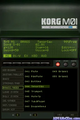 Korg M01 Music Workstation screenshot