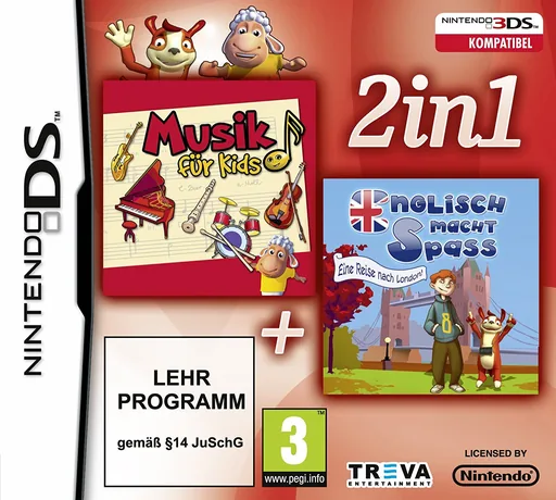 2 in 1 - Music for Kids + Englisch Macht Spass - Eine Reise nach London! (Europe) (En,De) (NDSi Enhanced) cover art for Nintendo DS