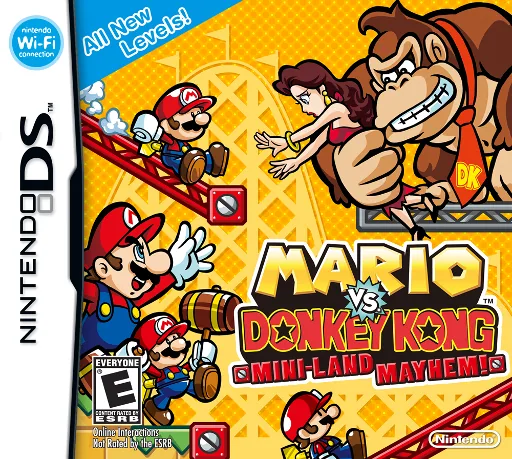 Mario vs. Donkey Kong - Mini-Land Mayhem! (Europe) (En,Fr,De,Es,It) (NDSi Enhanced) cover art for Nintendo DS