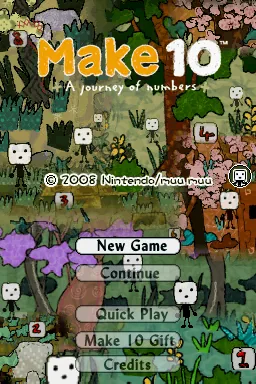 Make 10 - A Journey of Numbers title screen