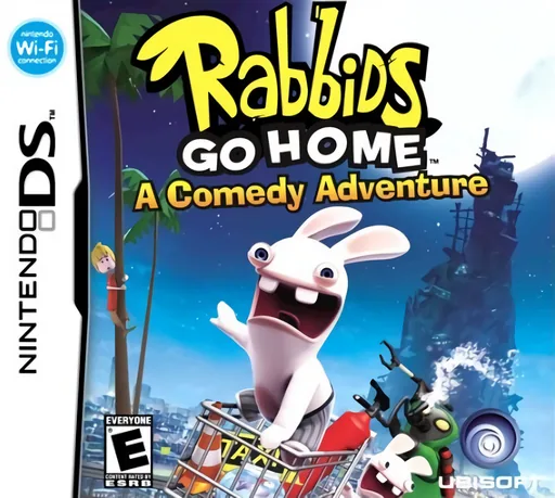 Rabbids Go Home (Europe) (En,Fr,De,Es,It,Nl) (NDSi Enhanced) cover art for Nintendo DS
