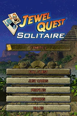 Jewel Quest - Solitaire - Solitaire with a Twist! title screen