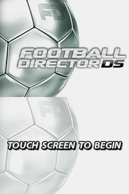 Football Director DS title screen