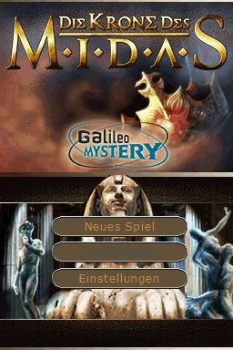 Galileo Mystery - Die Krone des Midas title screen