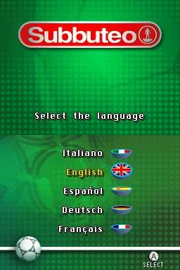 Subbuteo title screen