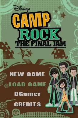 Camp Rock - The Final Jam (Europe) (En,Fr,De,Es,It,Nl) (NDSi Enhanced) title screen