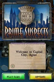 Mystery Case Files - Prime Suspects title screen