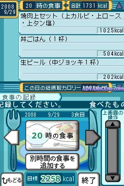 Okada Toshio no Itsumademo Debu to Omounayo - DS de Recording Diet screenshot