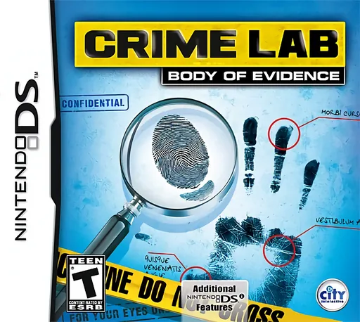 Crime Lab - Body of Evidence (Europe) (En,Es,It,Nl) (NDSi Enhanced) cover art for Nintendo DS