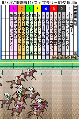 Sankei Sports Kanshuu - Wi-Fi Baken Yosou Ryoku Training - Umania 2007 Nendo Ban screenshot