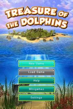 Schatz der Delfine, Der title screen