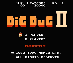 Dig Dug II screenshot