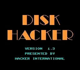 Disk Hacker: Version 1.3 title screen