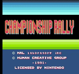 Backdrop artwork for Exciting Rally: World Rally Championship