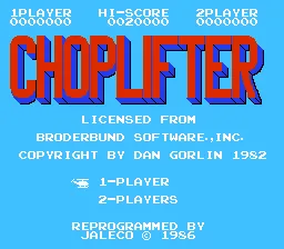 Choplifter screenshot