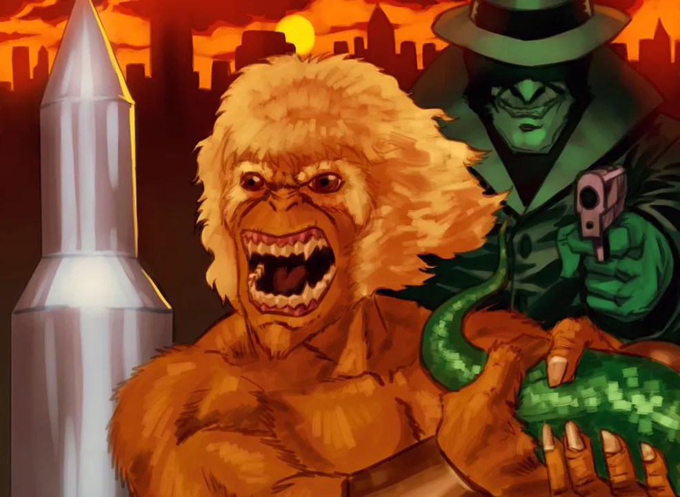 Backdrop artwork for Bio Force Ape