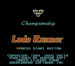 Championship Lode Runner screenshot