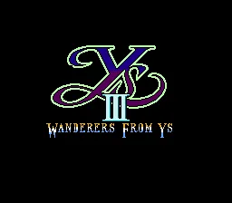 Backdrop artwork for Ys III: Wanderers from Ys