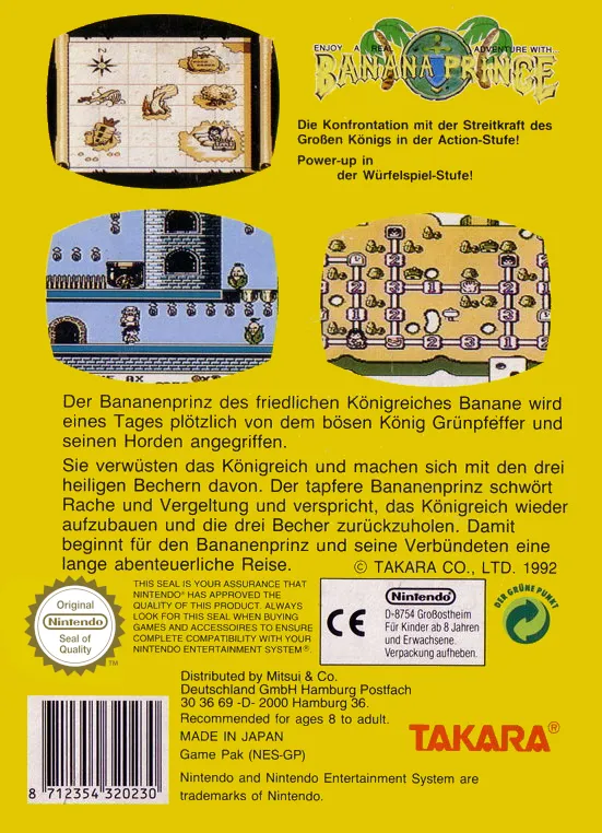 Banana Prince box back