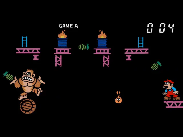 Backdrop artwork for Donkey Kong Circus