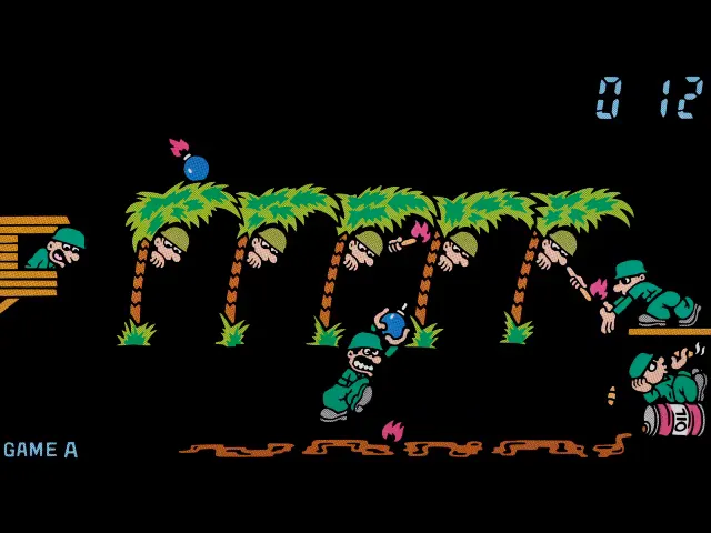 Backdrop artwork for Mario's Bombs Away