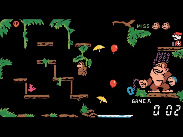 Backdrop artwork for Donkey Kong Jr. (Panorama Screen)