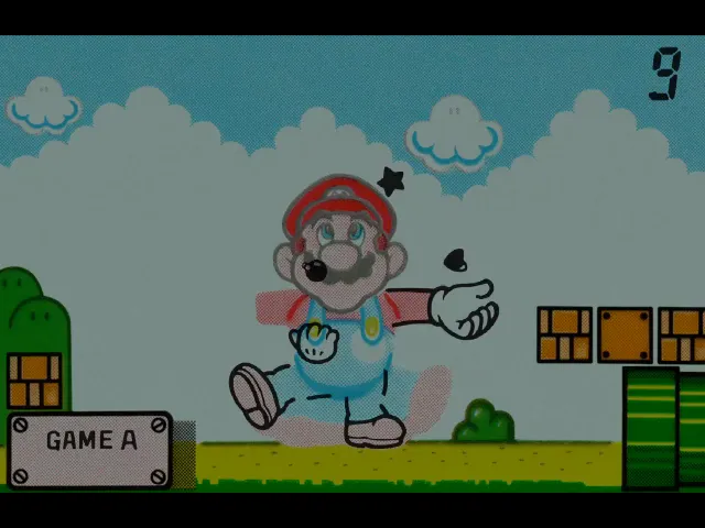 Backdrop artwork for Mario the Juggler