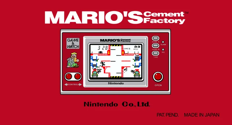Mario's Cement Factory (New Wide Screen) box back