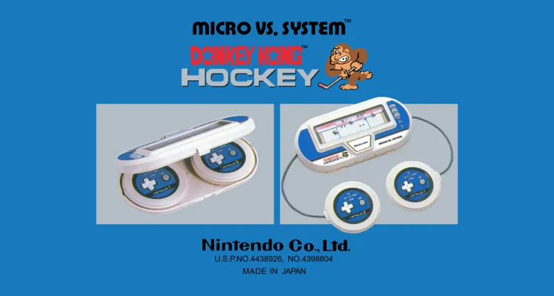 Donkey Kong Hockey box back