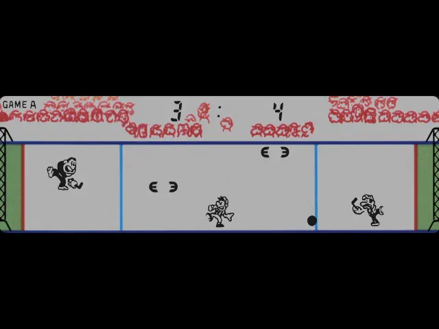 Backdrop artwork for Donkey Kong Hockey
