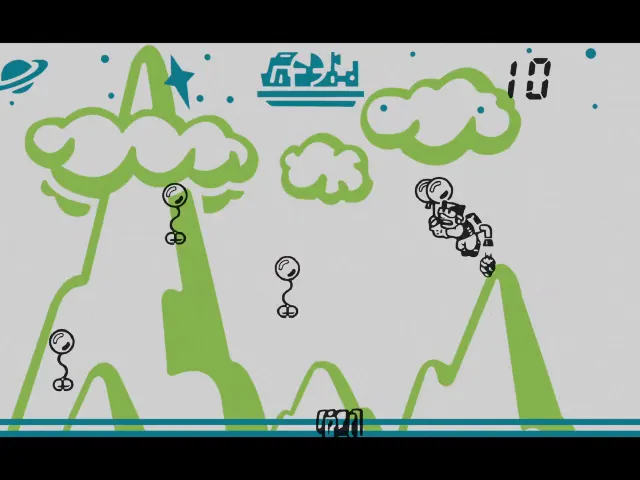 Backdrop artwork for Balloon Fight (New WideScreen)