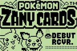 Pokemon Zany Cards title screen