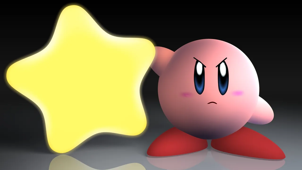 Backdrop artwork for Kirby no Omochabako: Pinball