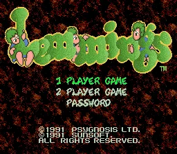 Lemmings screenshot