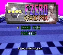BS F-Zero Grand Prix 2 - Practice (Japan) (10-23) title screen