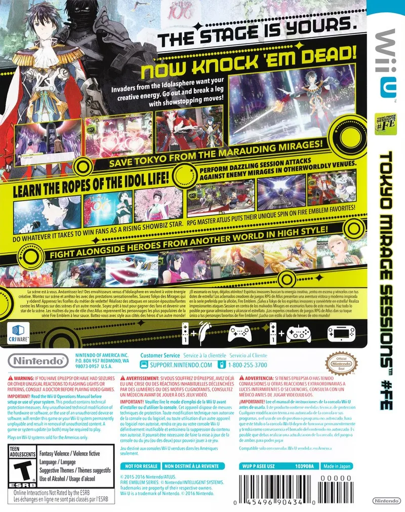 Tokyo Mirage Sessions #FE box back
