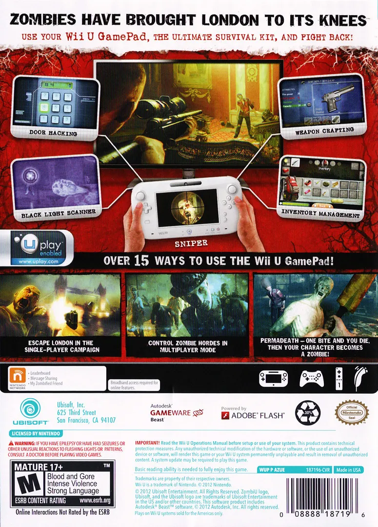 ZombiU box back