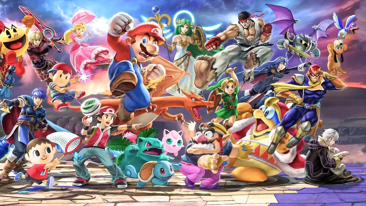 Backdrop artwork for Super Smash Bros. for Wii U
