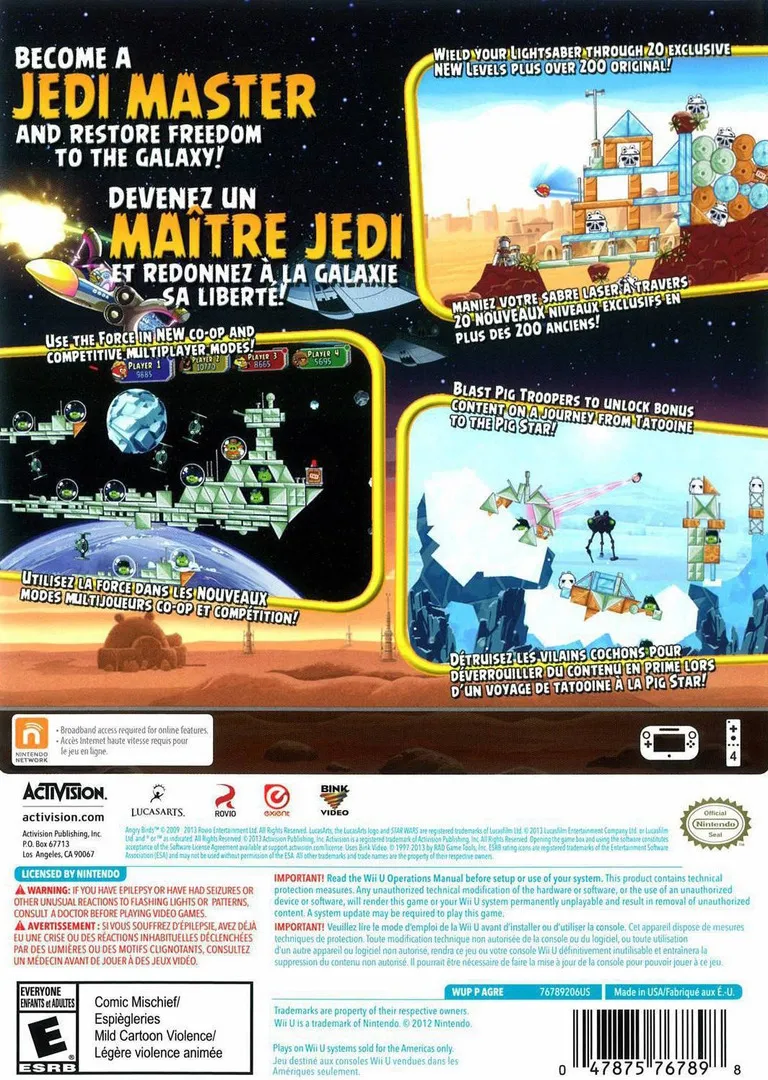 Angry Birds: Star Wars box back