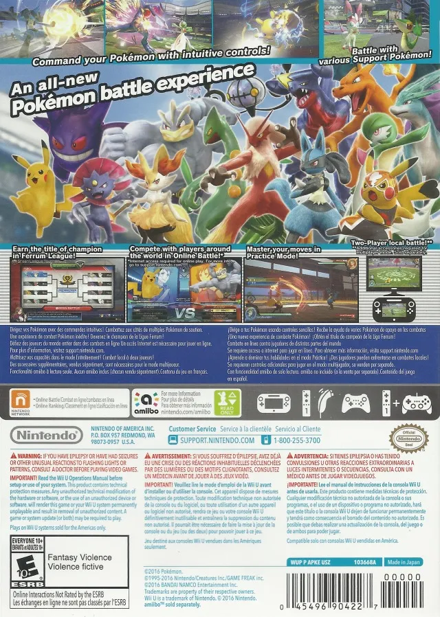 Pokkén Tournament box back