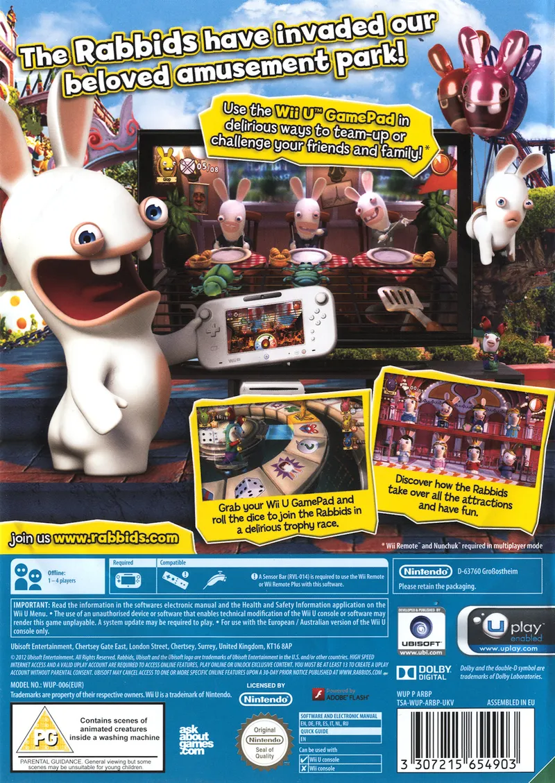 Rabbids Land box back