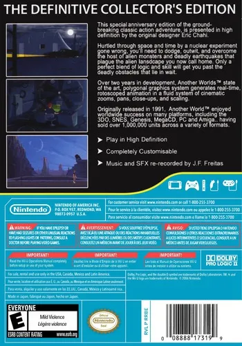 Another World: 20th Anniversary Edition box back