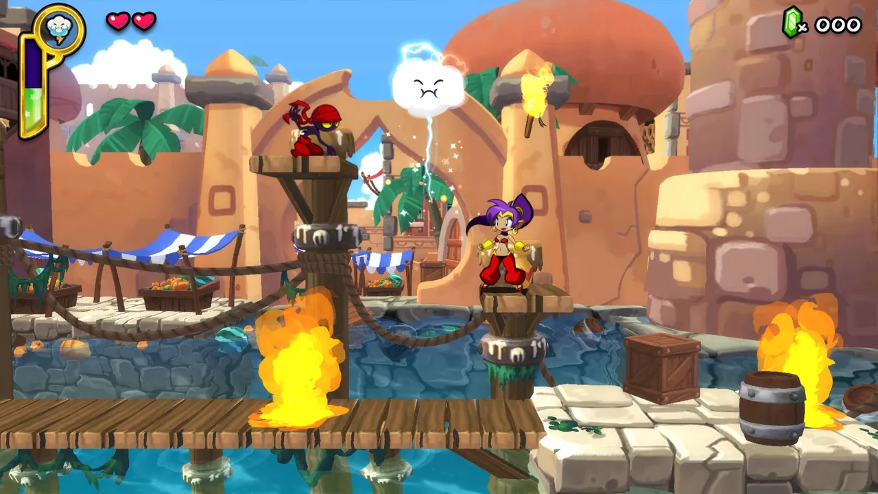 Backdrop artwork for Shantae: Half-Genie Hero