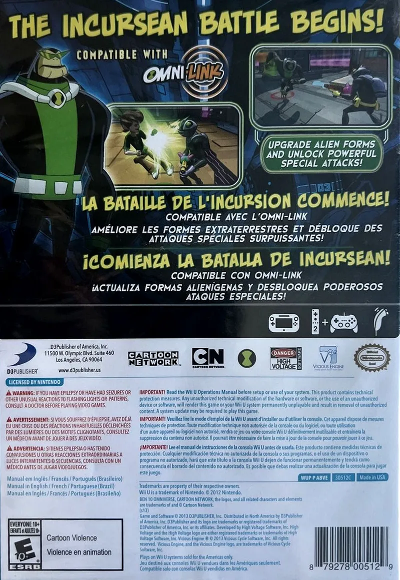 Ben 10: Omniverse 2 box back