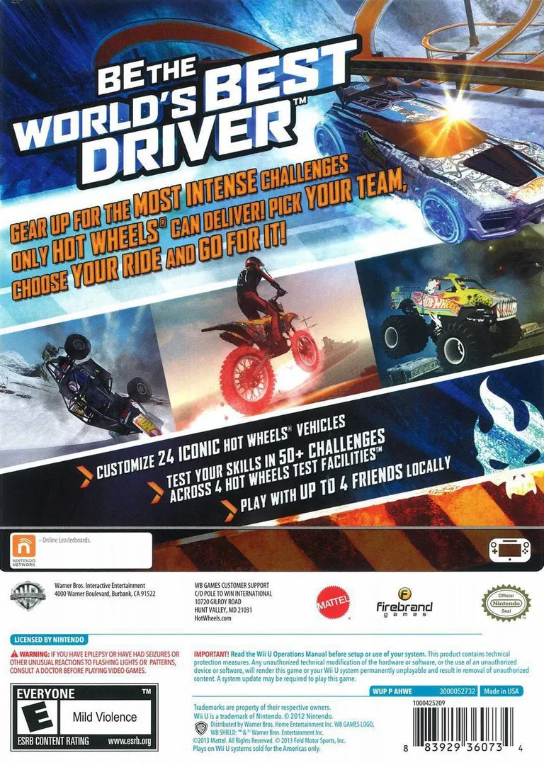 Hot Wheels: World's Best Driver box back