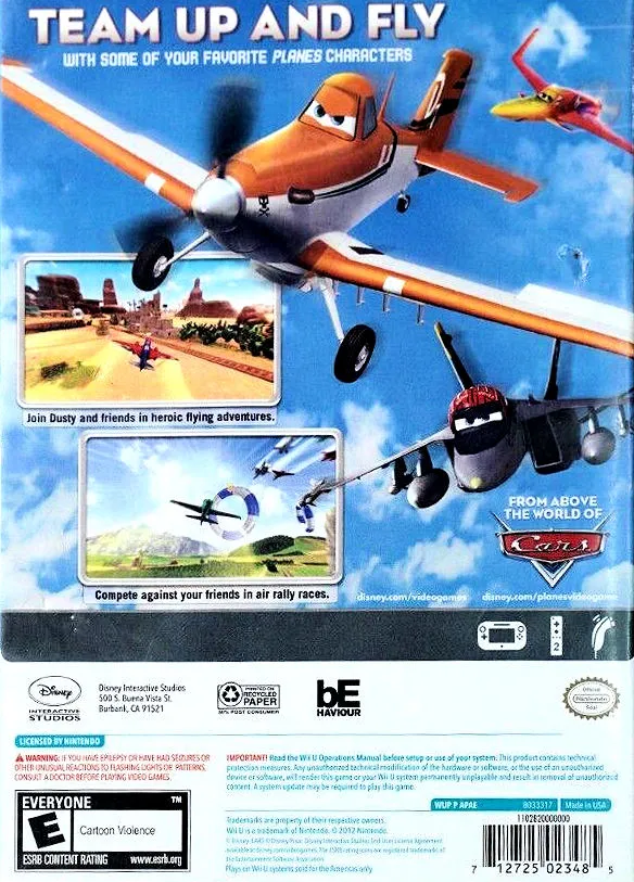 Disney Planes box back