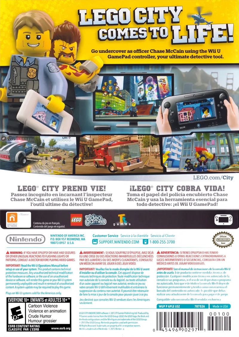 LEGO City: Undercover box back
