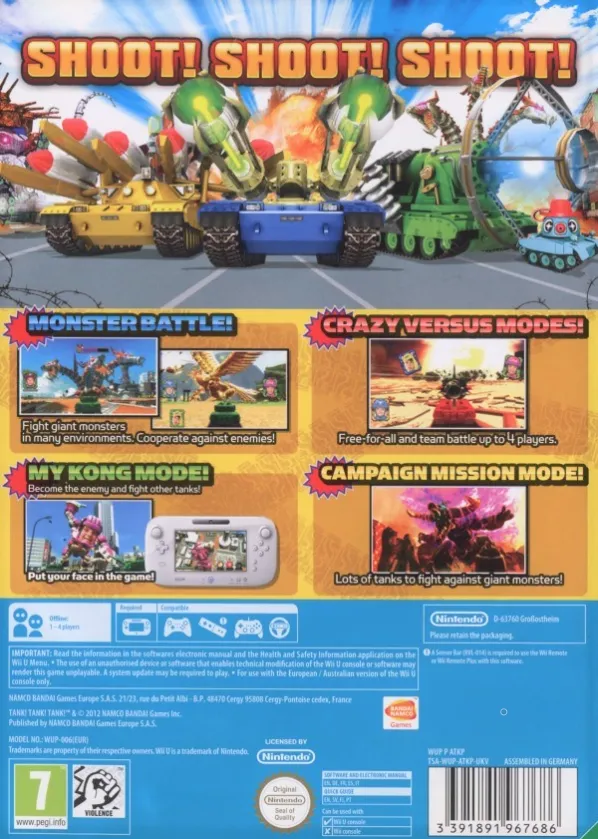 Tank! Tank! Tank! box back
