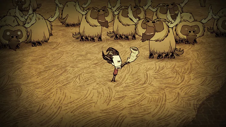 Backdrop artwork for Don't Starve: Giant Edition
