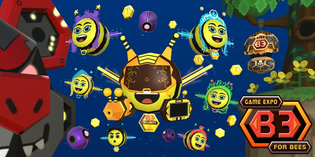 Backdrop artwork for B3 Game Expo For Bees